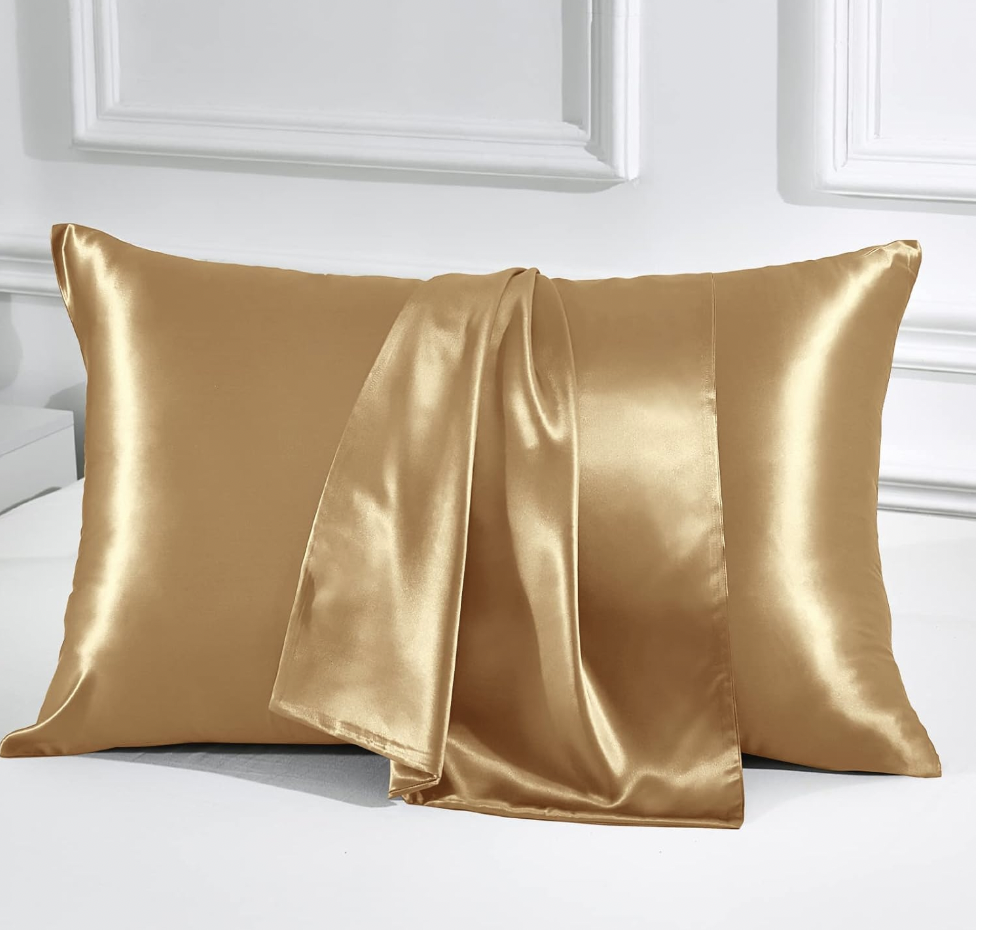 Silk pillowcase Gold L